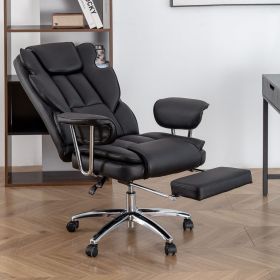 Office Chair, Big and Tall Executive Office Chair with Footrest, Leather Computer Chair, Ergonomic Reclining Chair High Back