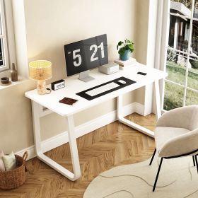 L39.3inch Computer Desk Modern Simple Style Desk for Home Office, Small Writing Table Study Corner Work Desk for Bedroom