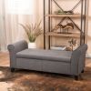 HAYES ARMED STORAGE BENCH