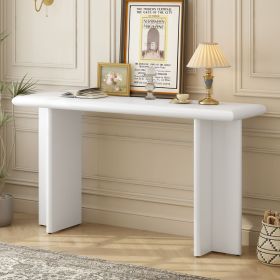 U_STYLE Modern Entryway Table with L-Shaped Legs,Suitable for Entryway, Hallway, Living Room, Foyer, Corridor