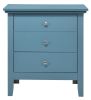Casual Teal Storage Nightstand