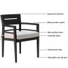 7-Piece Outdoor Patio Aluminum Furniture, Modern Dining Set