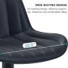 Adjustable swivel Light Luxury Premium bar stool for Kitchen Counter and Dining Room set of 2 Black