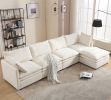 [ PACKAGING NEW UPGRADE] [VIDEO PROVIDED]Modern U-shaped Sectional Sofa ,5-seat Sofa ,Sleeper Sofa Couch with Chaise Lounge for Living Room,Apartment