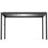 8640 Louver Pergola 10x13ft aluminum frame & steel louvers