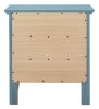 Casual Teal Storage Nightstand