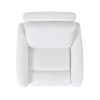 Bloomy 35.5" High-Back Power Recliner Motion Chair, Chiffon White Boucle