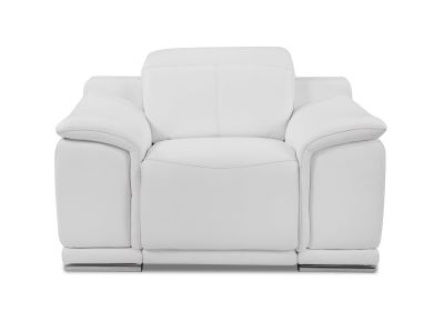 Global United Genuine Italian Leather Power Reclining Chair (Color: as Pic)