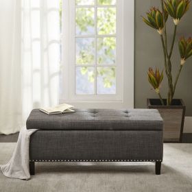 Tufted Top Soft Close Storage Bench (Color: as Pic)