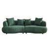 102.36 inch Mid Century Modern Sectional Curved Sofa Couch, Comfy Sofa for Living Room