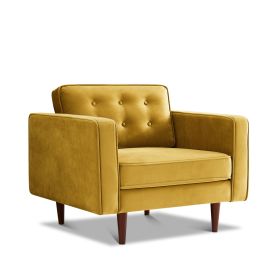Casey Velvet Lounge Chair (Color: as Pic)