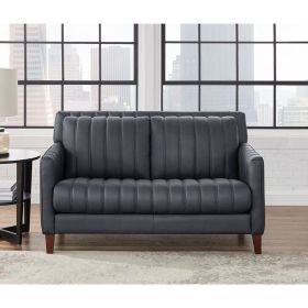 Ennis Leather Loveseat (Color: as Pic)