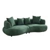 102.36 inch Mid Century Modern Sectional Curved Sofa Couch, Comfy Sofa for Living Room