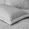 Embroidered Medallion Faux Fur Ultra Plush Comforter Mini Set